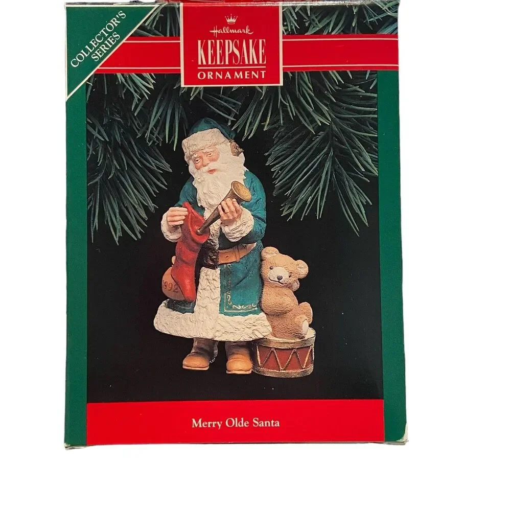 Hallmark Keepsake‎ Ornament Merry Olde Santa Christmas 1992 #3 In Series Vintage